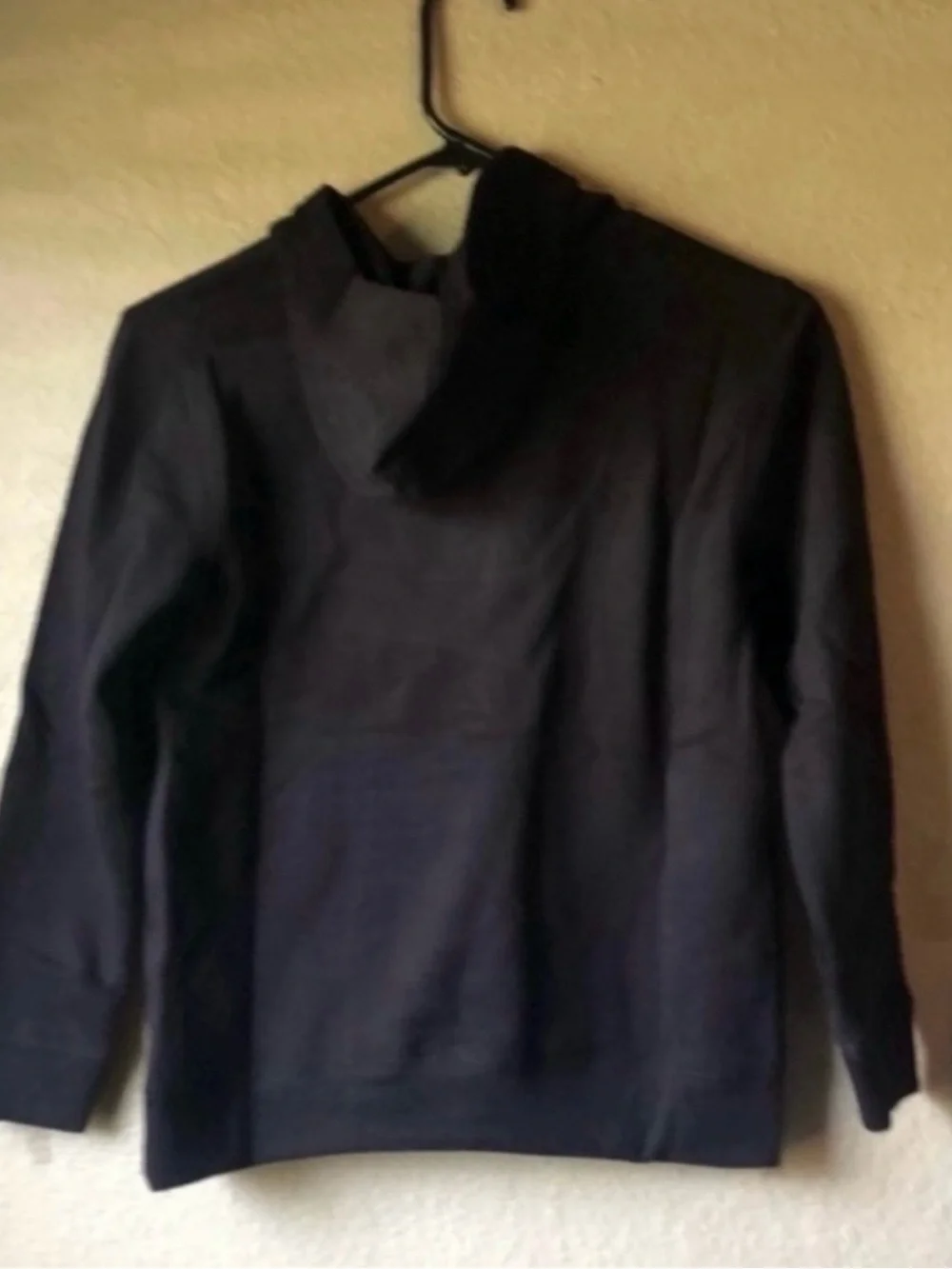 New Tek Gear Hoodie Boys Soft Fleece Black Pull Over Hoodie Top Casual Boys Sz S